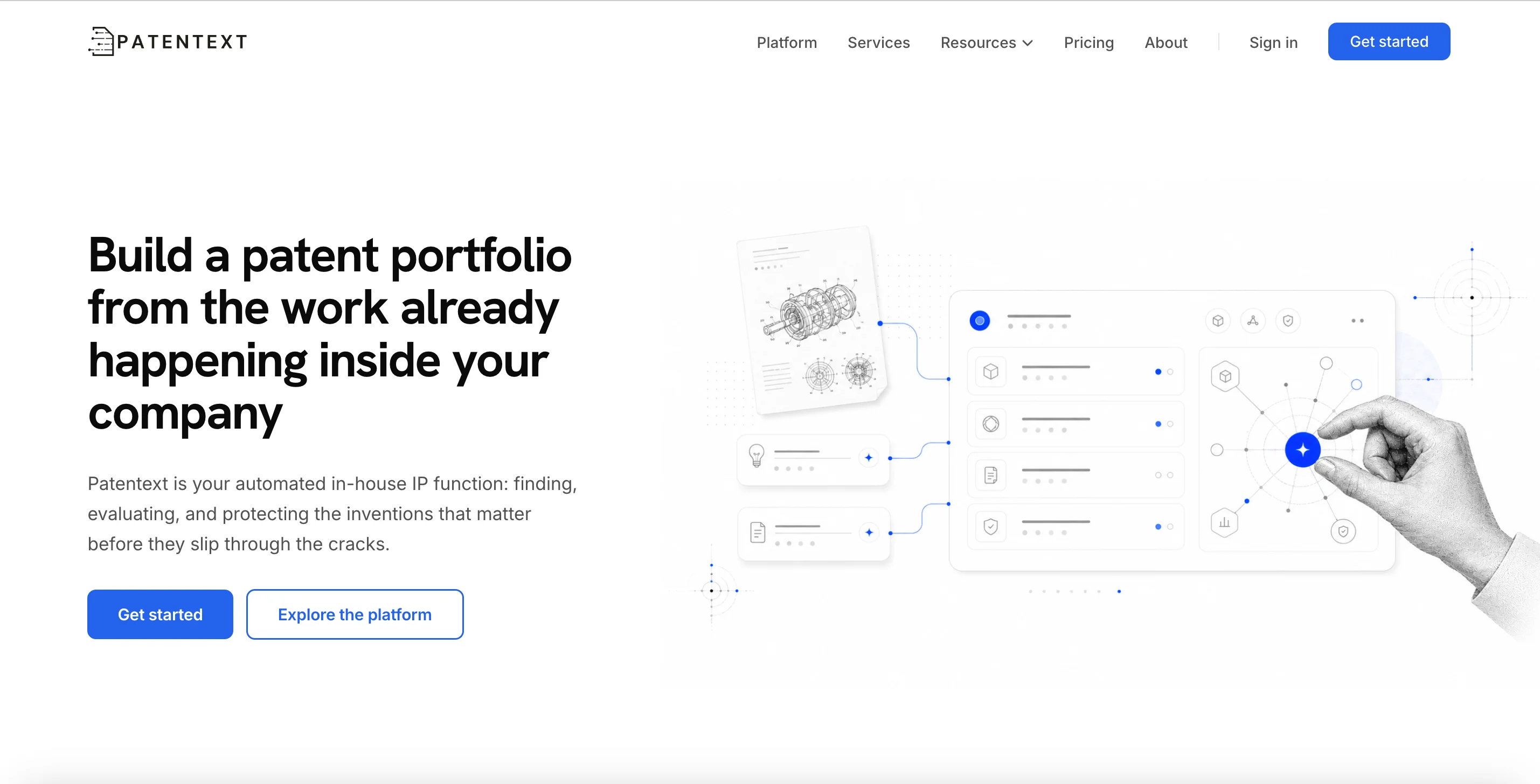 Patentext homepage