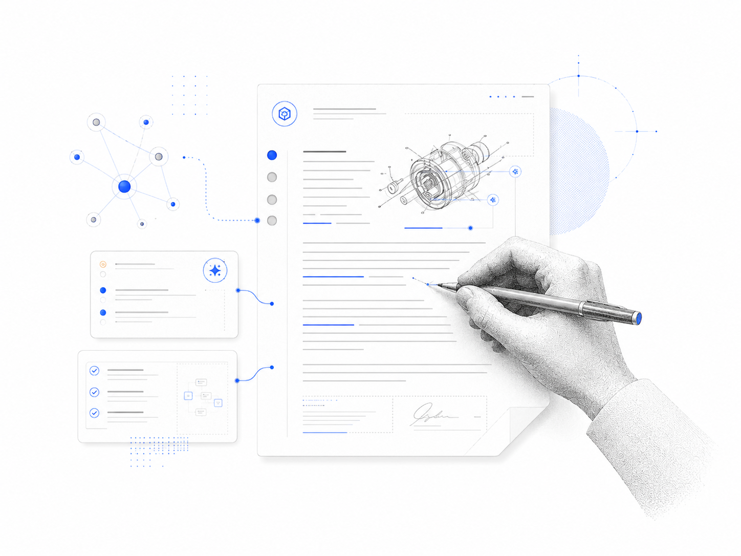 AI-assisted patent application drafting by registered patent agents
